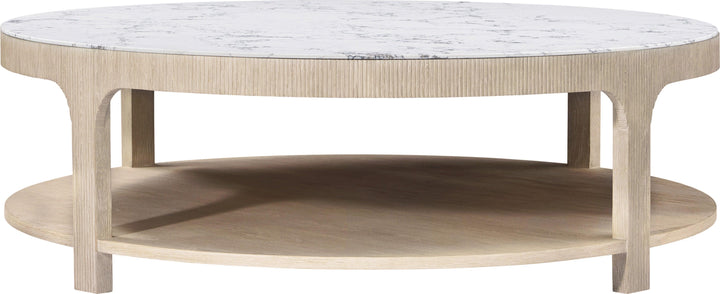 Horizon Round Quartz Cocktail Table - AmericanHomeFurniture