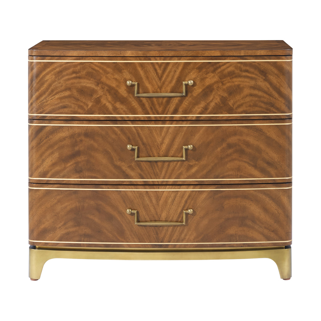 American Home Furniture | Theodore Alexander - Spencer London Burl Nightstand