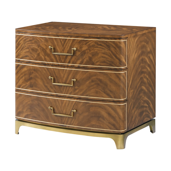 American Home Furniture | Theodore Alexander - Spencer London Burl Nightstand