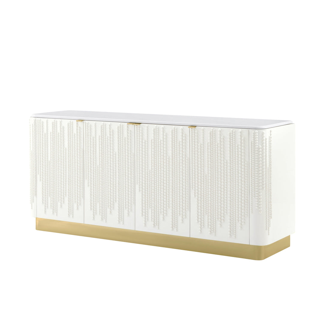 Judith Leiber 4-Door Credenza - AmericanHomeFurniture