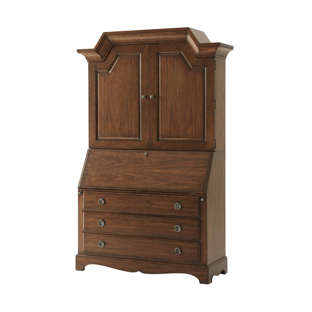 American Home Furniture | Theodore Alexander - The Saint-Joseph Secretaire Bookcase