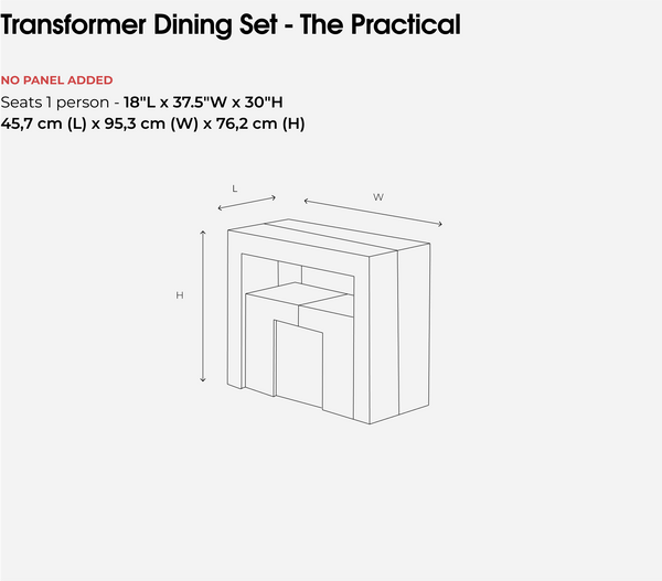 Transformer Table Dining Set