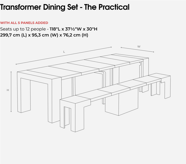 Transformer Table Dining Set