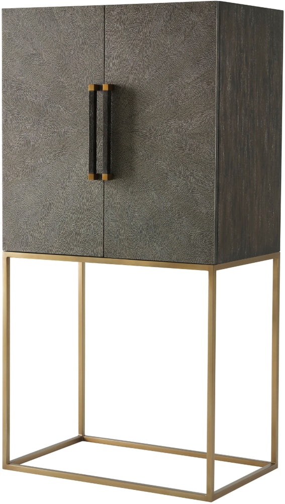 Rowan Primavera With Tempest Grey Leather & Brushed Brass Finish