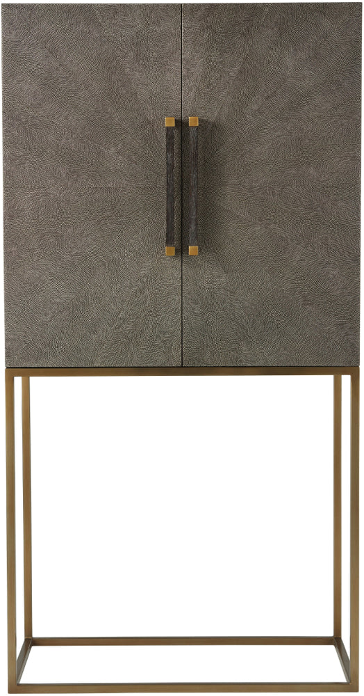 Rowan Primavera With Tempest Grey Leather & Brushed Brass Finish