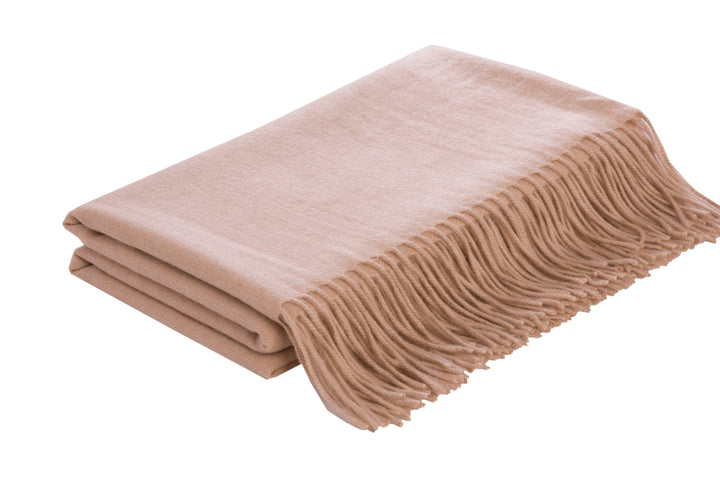 Camel Hair Throw Flatweave - AmericanHomeFurniture