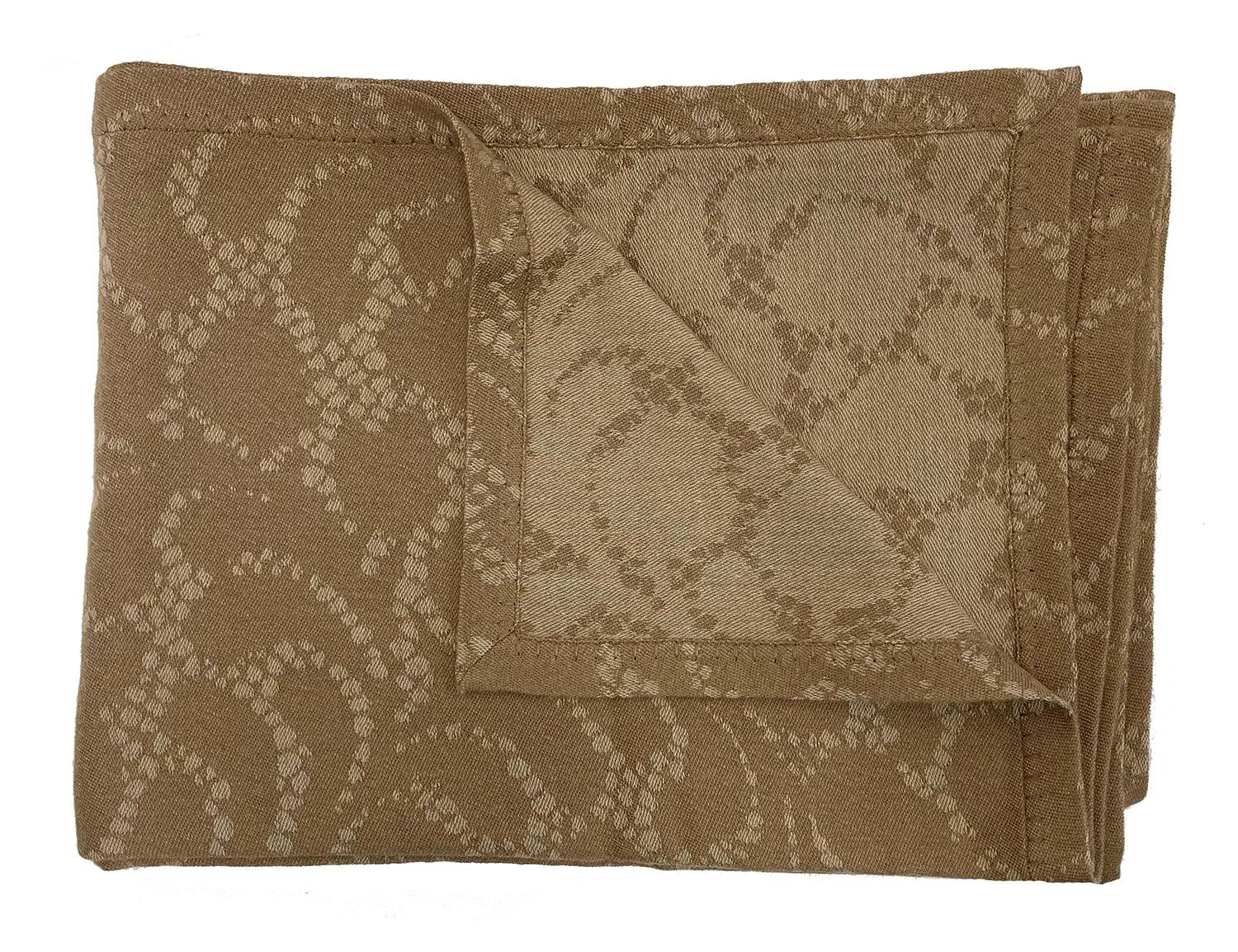 Fibre by Auskin - Floral Camel Hair Throw - TCYN4S14X18 | American Home Furniture