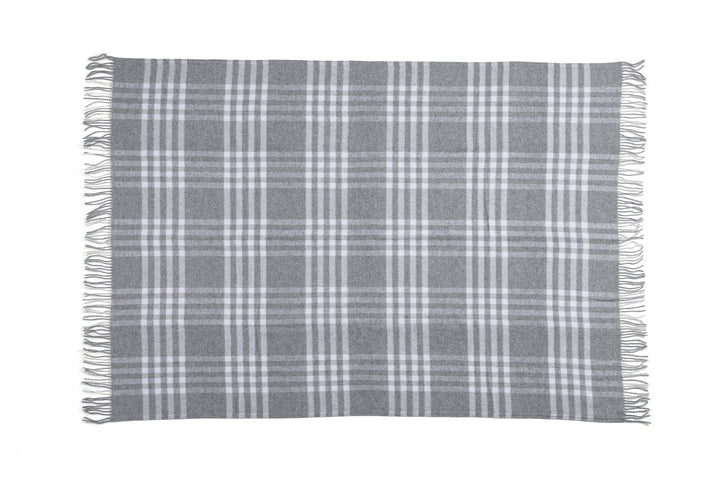 Owen Light Grey Throw - AmericanHomeFurniture