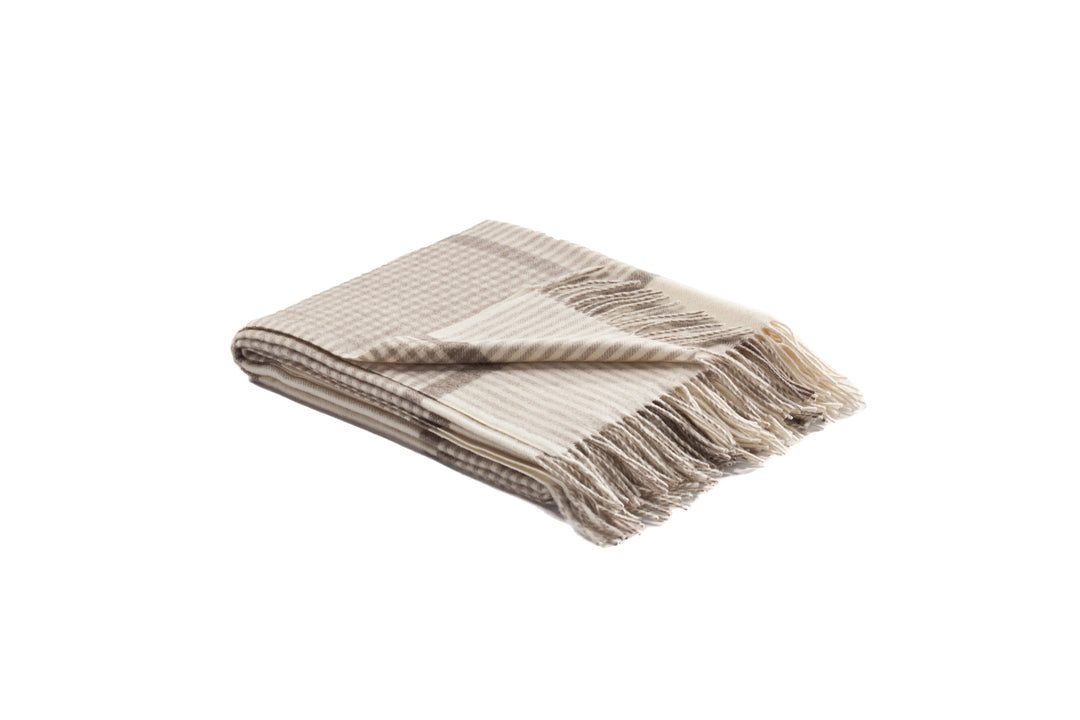 Winston Woven Throw Cream - AmericanHomeFurniture