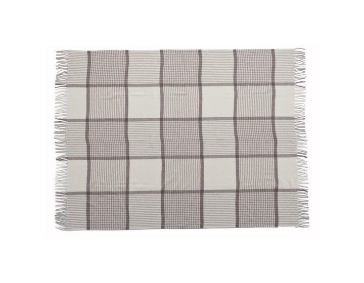 Winston Woven Throw Cream - AmericanHomeFurniture