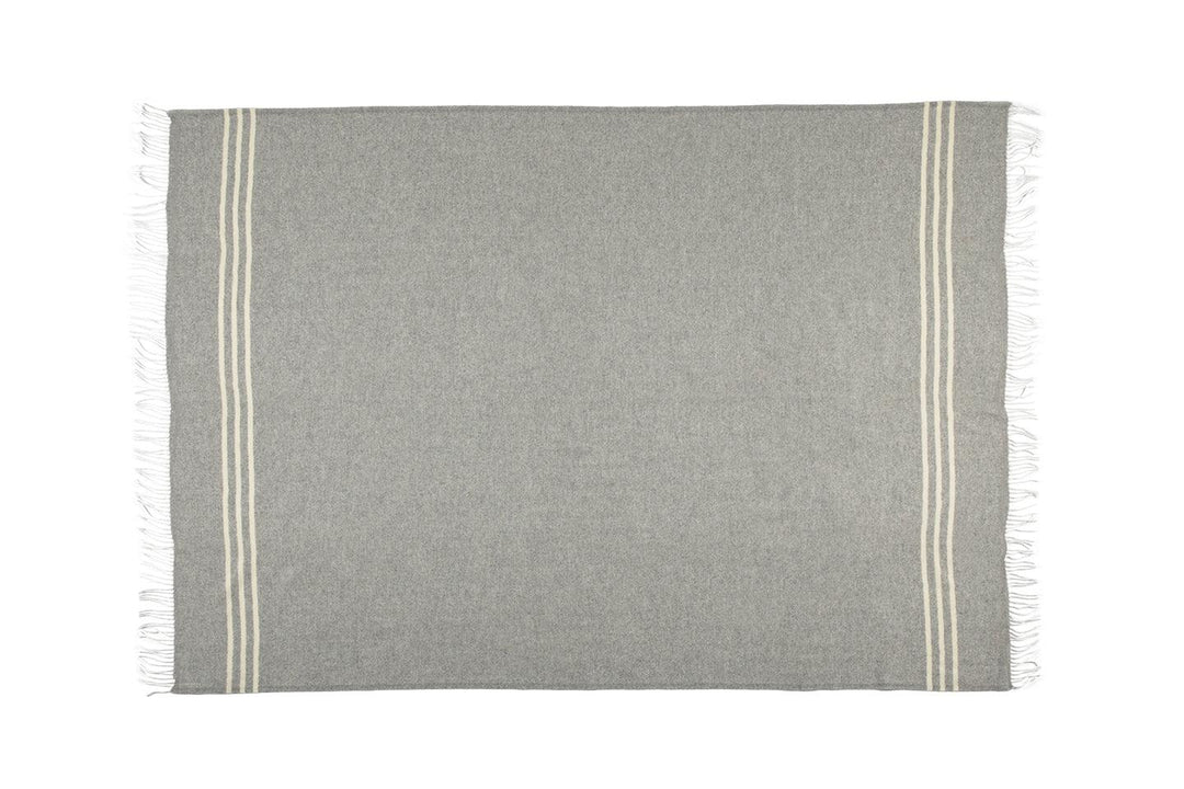 Newberry Woven Throw Grey - AmericanHomeFurniture