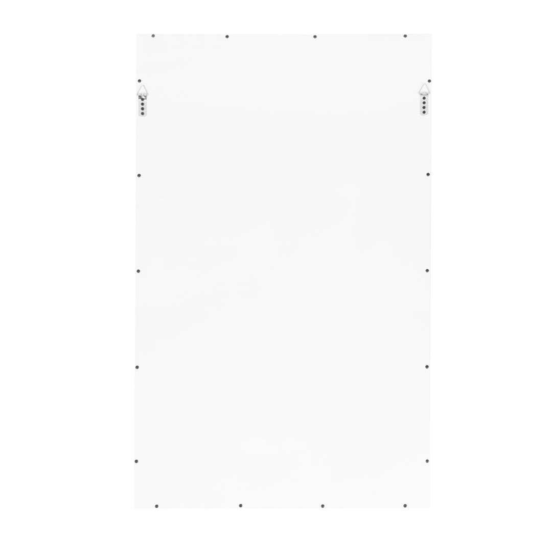 Bamboo Detail Mirror In White Lacquer - TESSA WH