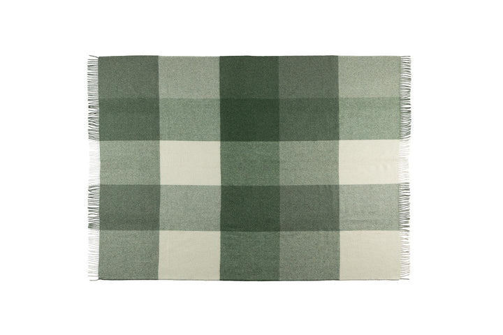 Hattavik Recycled Wool and Alpaca Plaid Throw - AmericanHomeFurniture