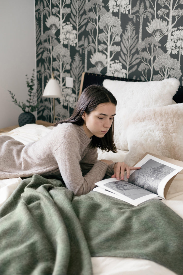 Sandoy Recycled Wool and Alpaca Throw - AmericanHomeFurniture