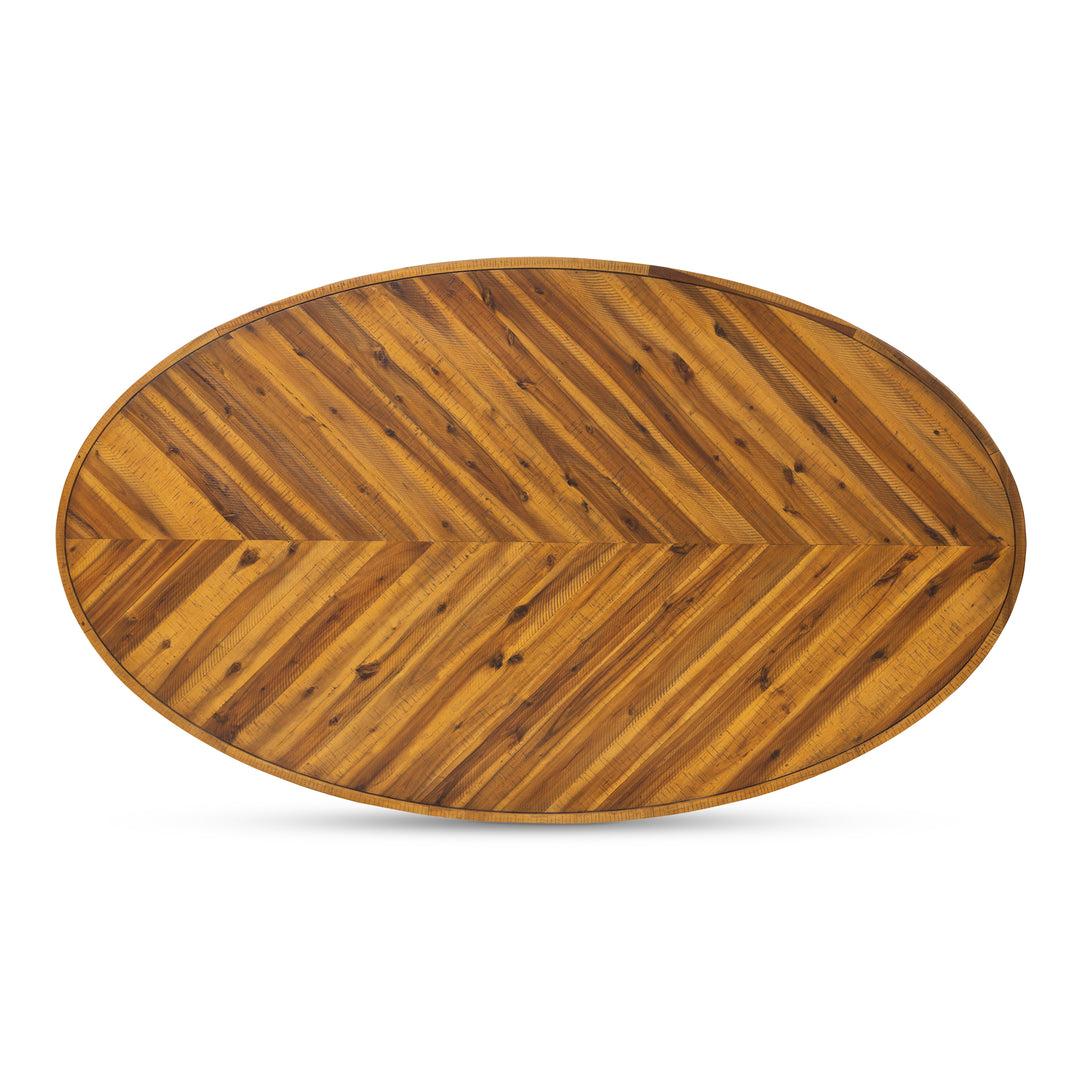 Moe's Home Collection - Parq Oval Dining Table Amber - TL-1019-14 | American Home Furniture