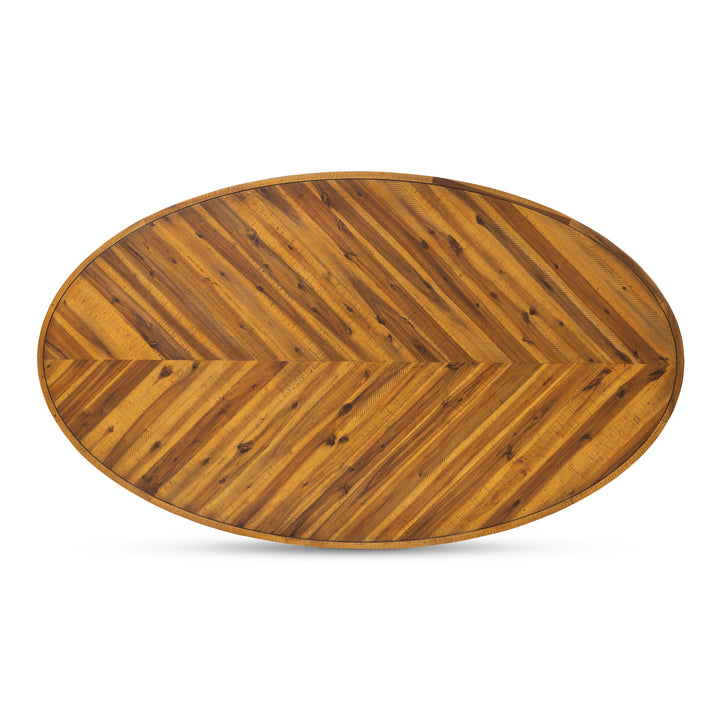 Moe's Home Collection - Parq Oval Dining Table Amber - TL-1019-14 | American Home Furniture