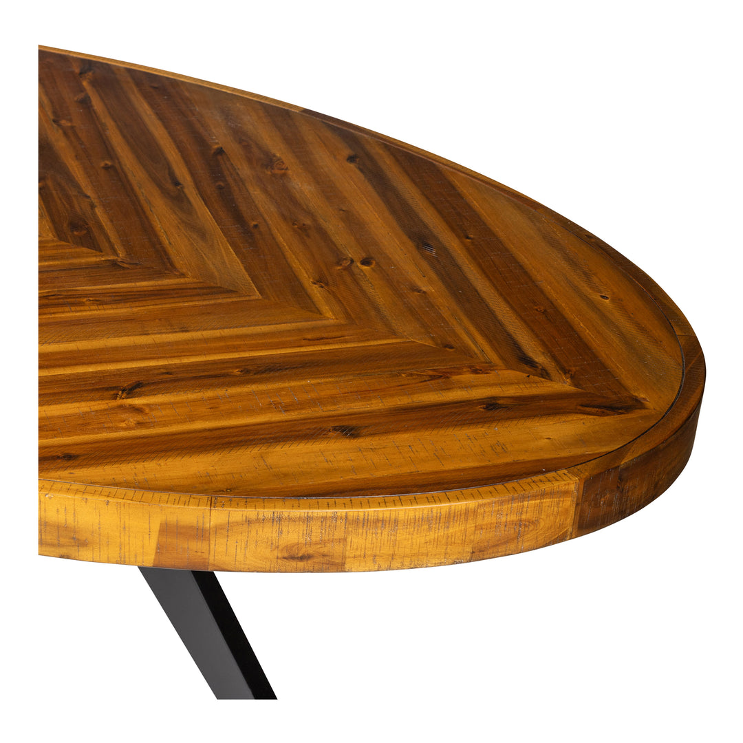 Moe's Home Collection - Parq Oval Dining Table Amber - TL-1019-14 | American Home Furniture