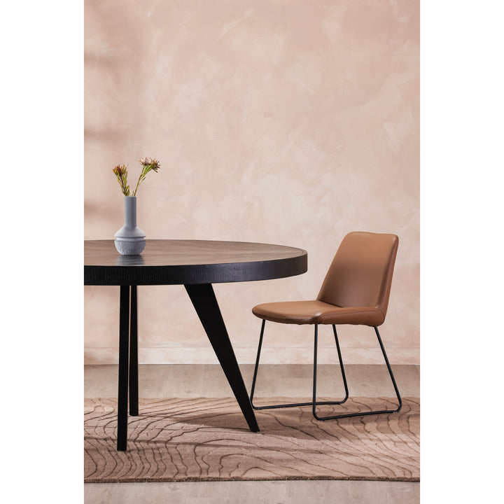 Moe's Home Collection - Parq 60In Round Dining Table Black - TL-1029-02 | American Home Furniture