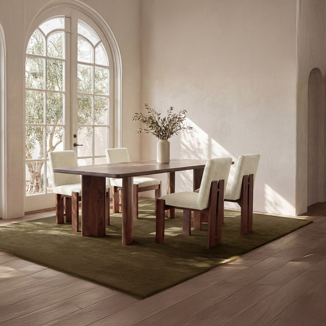 Mia Dining Chair Beige-Set of Two