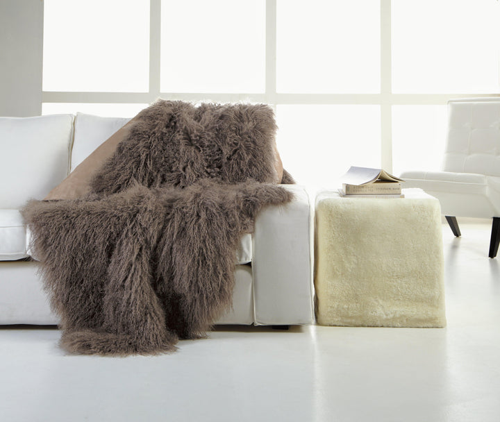Tibetan Lamb Throw - AmericanHomeFurniture