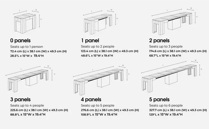 Transformer Outdoor Table Dining Set
