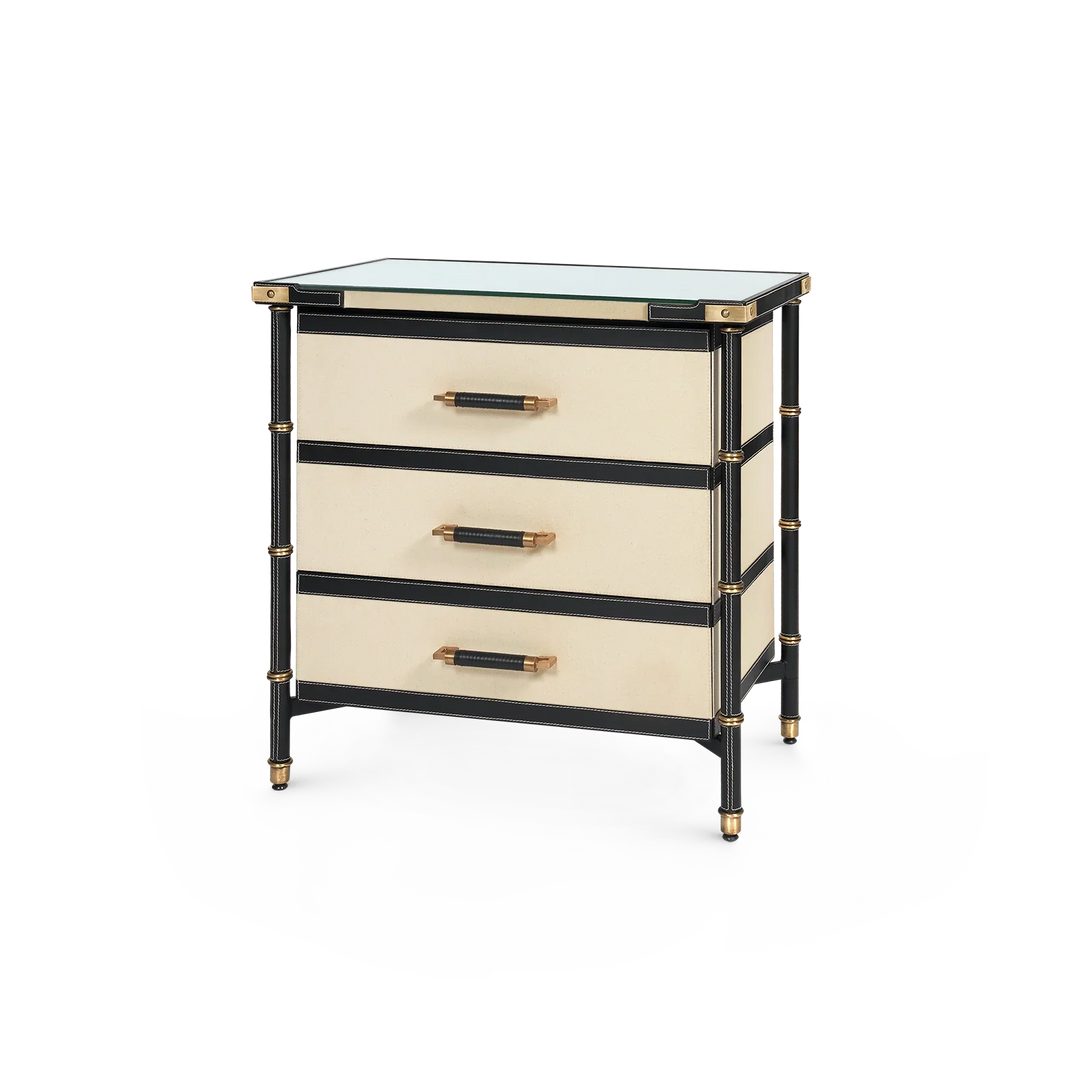Toulon 3-Drawer Side Table