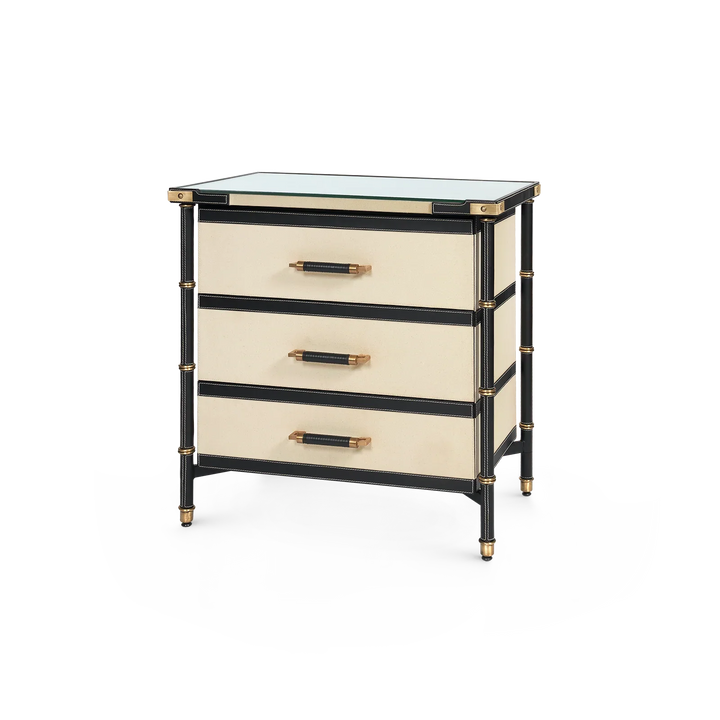 Toulon 3-Drawer Side Table
