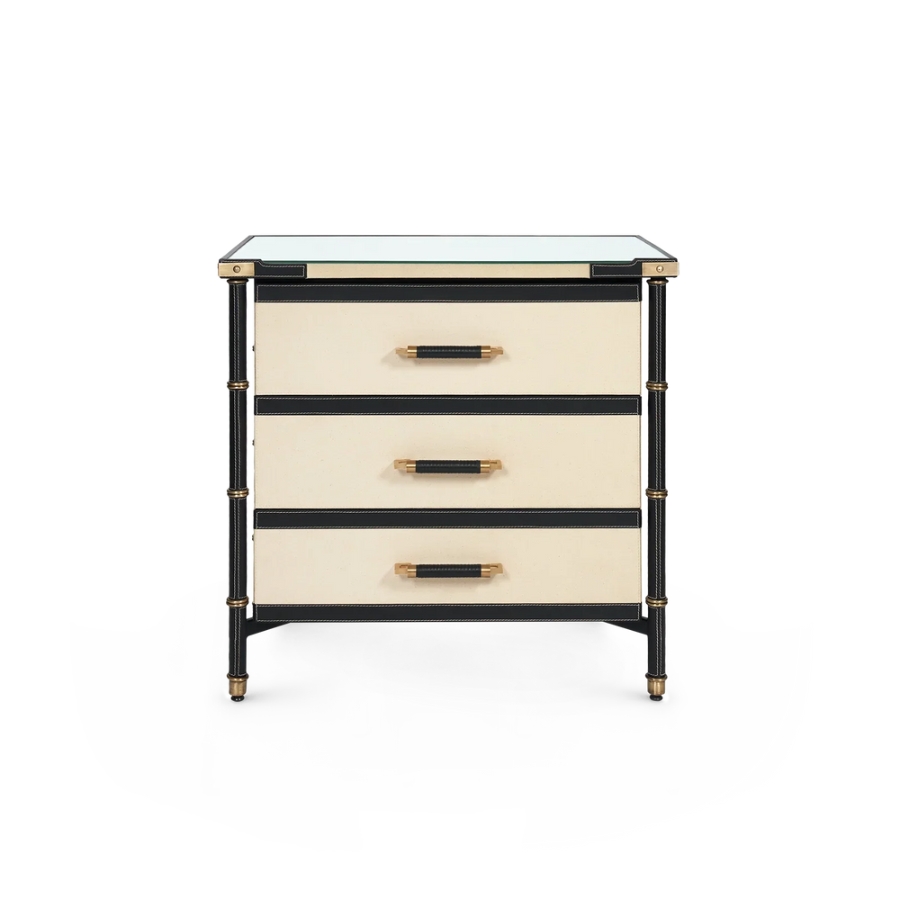 Toulon 3-Drawer Side Table