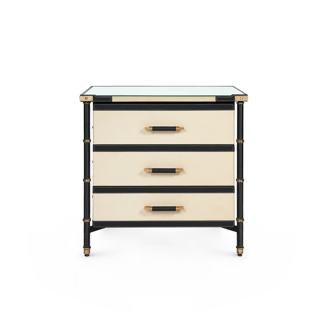 Toulon 3-Drawer Side Table