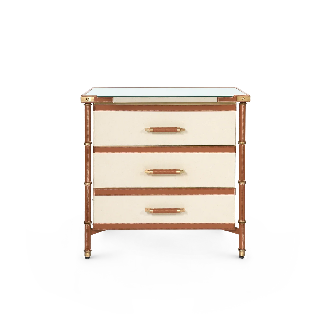 Toulon 3-Drawer Side Table