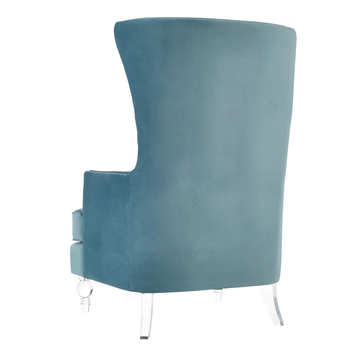 American Home Furniture | TOV Furniture - Bristol Sea Blue Tall Chair
