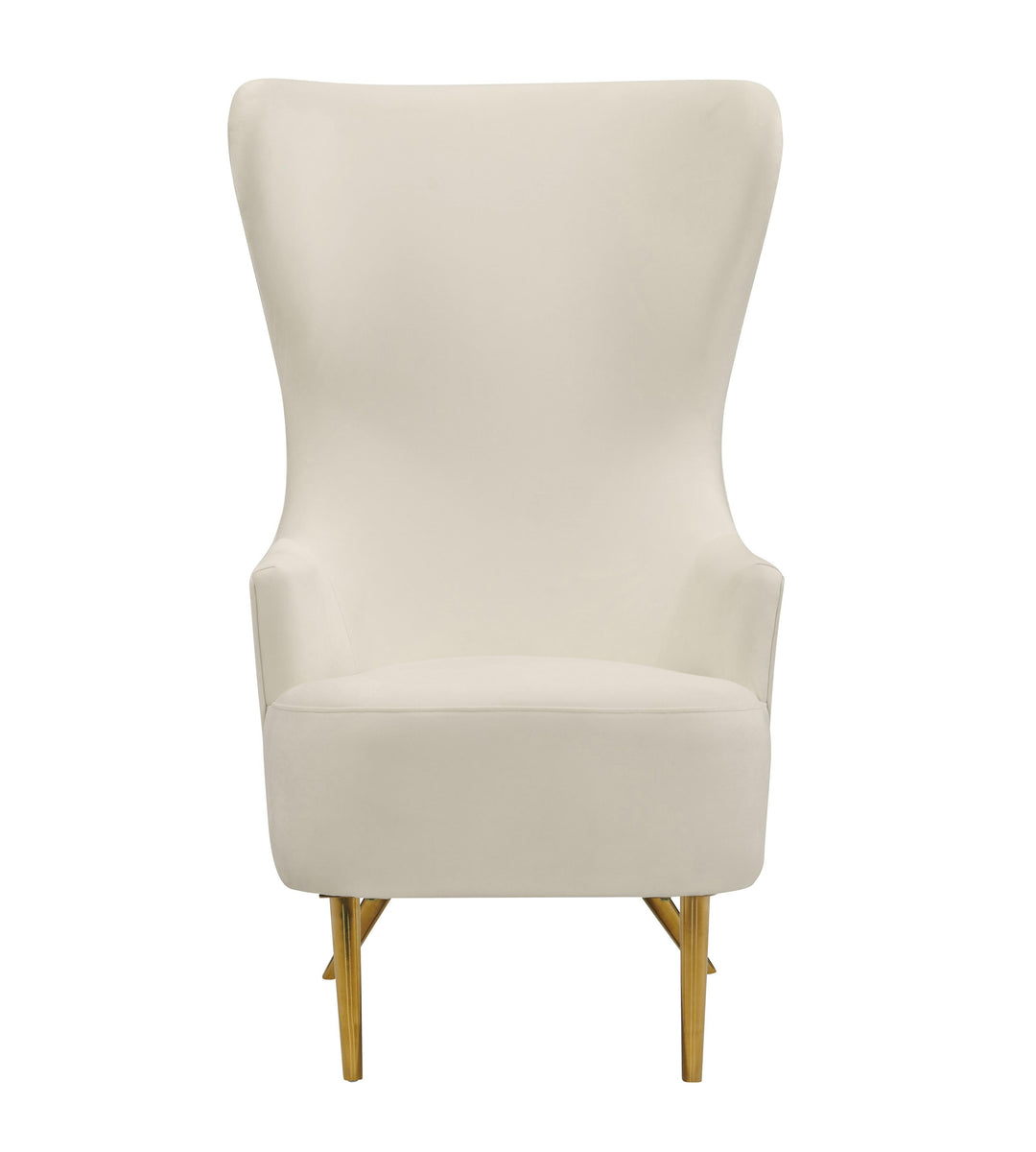 TOV Furniture Julia Cream Wingback Chair ACCENT + LOUNGE CHAIRS