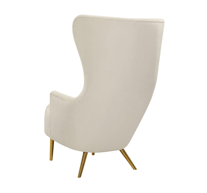TOV Furniture Julia Cream Wingback Chair ACCENT + LOUNGE CHAIRS