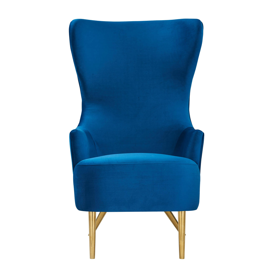 American Home Furniture | TOV Furniture - Julia Navy Wingback Chair