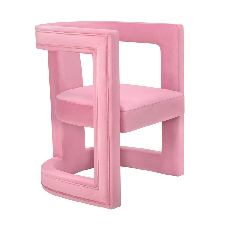 American Home Furniture | TOV Furniture - Ada Pink Velvet Chair