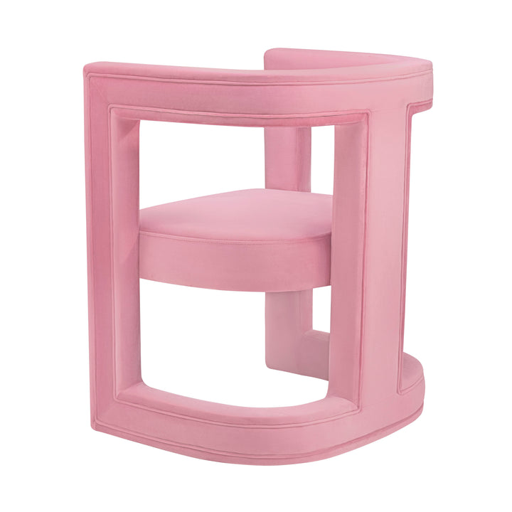 American Home Furniture | TOV Furniture - Ada Pink Velvet Chair