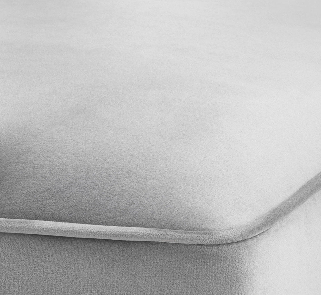 TOV Furniture Tiffany Grey Velvet Chair DINING CHAIRS