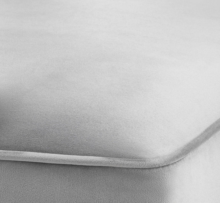 TOV Furniture Tiffany Grey Velvet Chair DINING CHAIRS