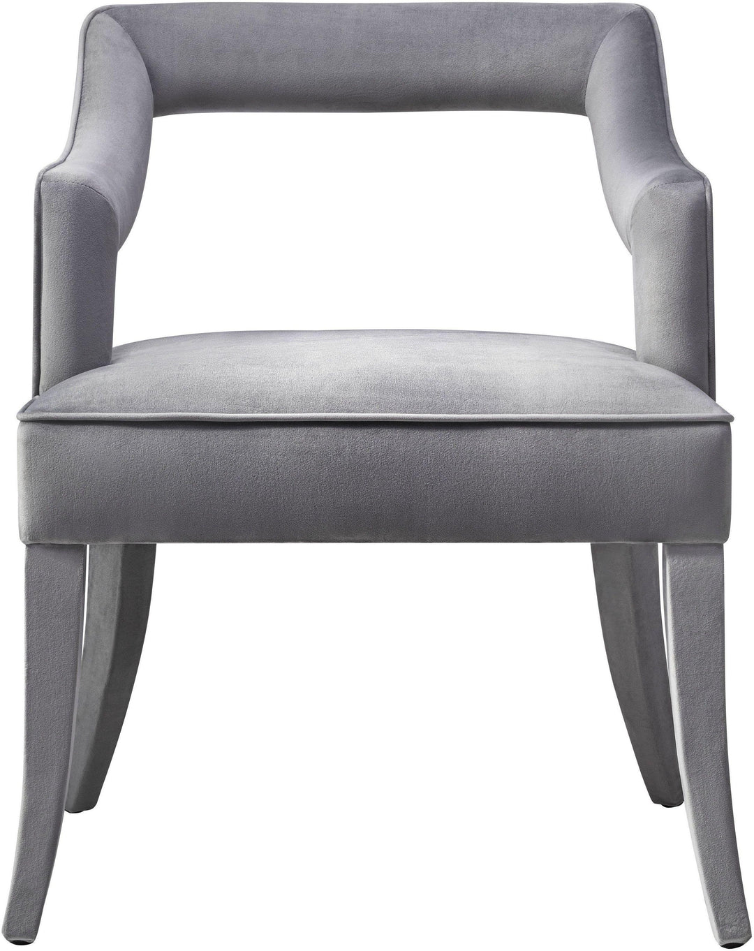 American Home Furniture | TOV Furniture - Tiffany Grey Velvet Chair