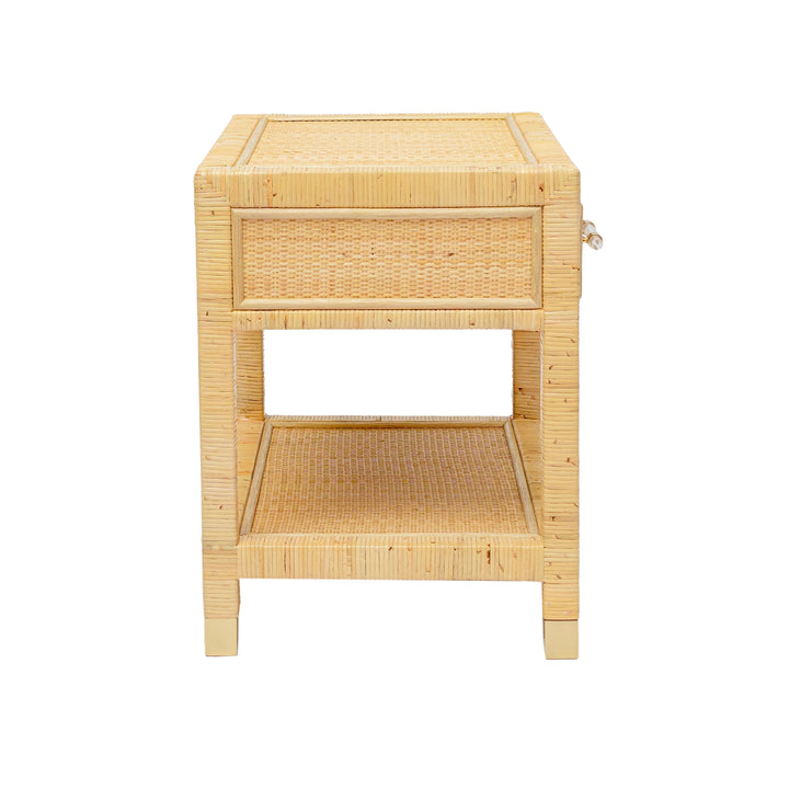 TOV Furniture Amara Natural Rattan Nightstand NIGHTSTANDS