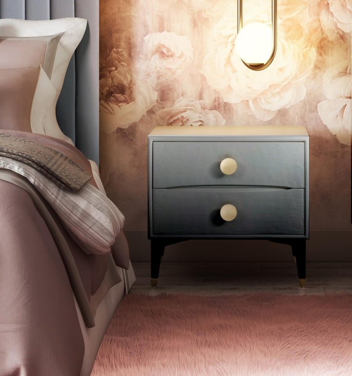 TOV Furniture Divine Grey Nightstand NIGHTSTANDS