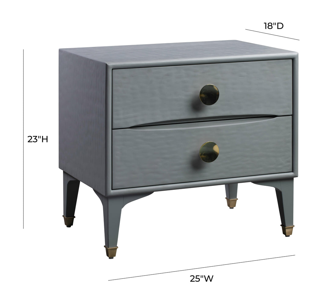 TOV Furniture Divine Grey Nightstand NIGHTSTANDS