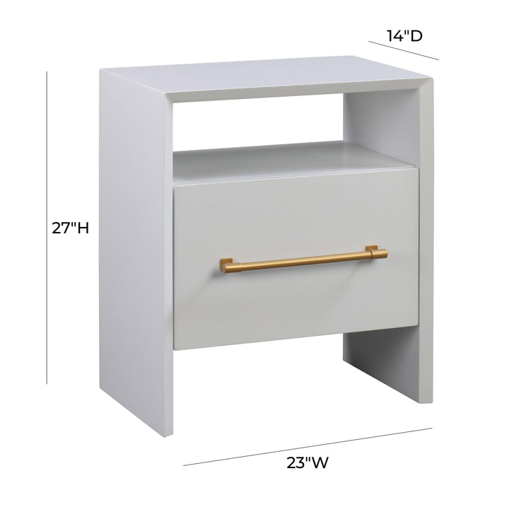 American Home Furniture | TOV Furniture - Libre White Nightstand