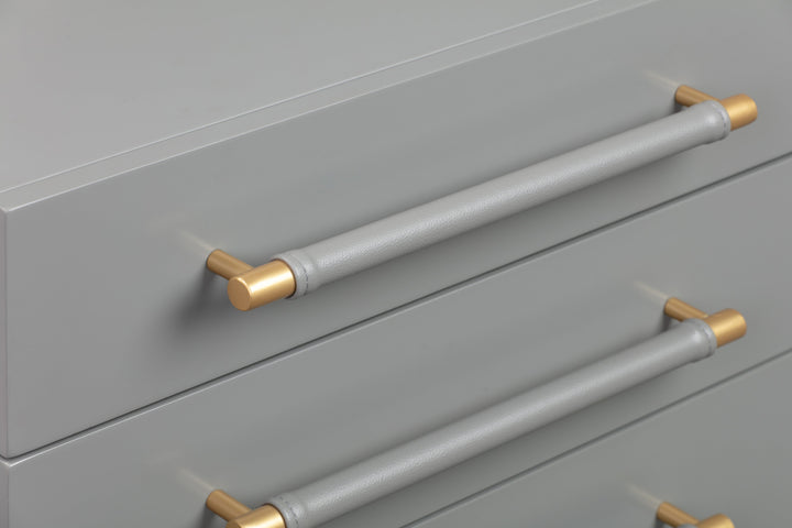 TOV Furniture Trident Grey Nightstand NIGHTSTANDS