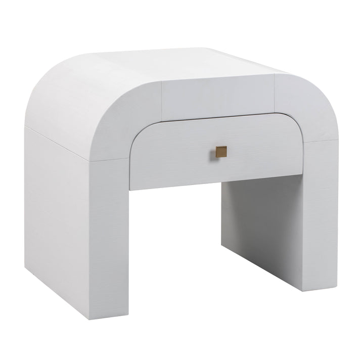 American Home Furniture | TOV Furniture - Hump White Nightstand