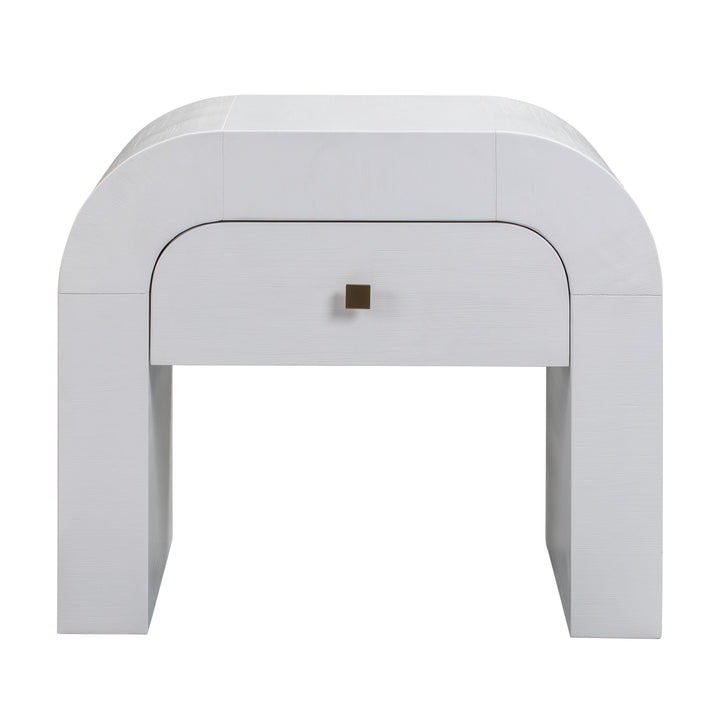 TOV Furniture Hump White Nightstand NIGHTSTANDS