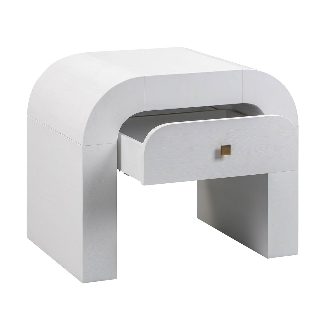 TOV Furniture Hump White Nightstand NIGHTSTANDS