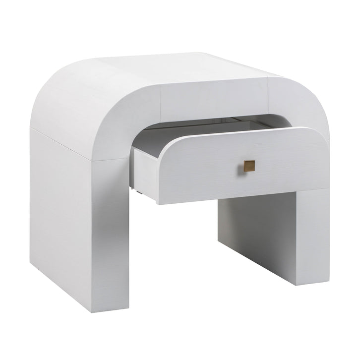 TOV Furniture Hump White Nightstand NIGHTSTANDS