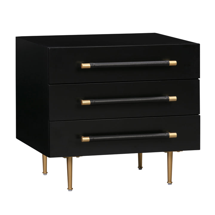 TOV Furniture Trident Black Nightstand NIGHTSTANDS