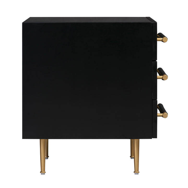 TOV Furniture Trident Black Nightstand NIGHTSTANDS